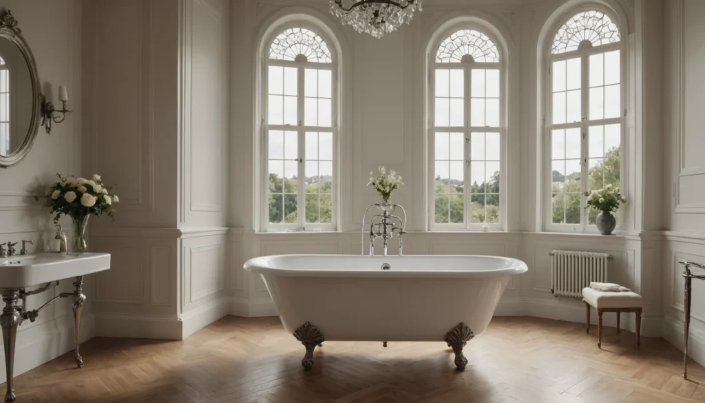 baignoire autoportante avec pieds