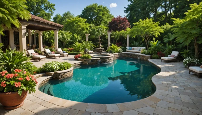 aménagement de jardin avec piscine et terrasse