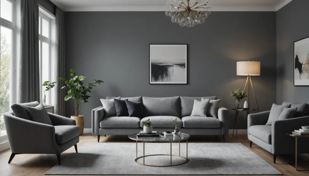 palette de couleurs gris pour mur